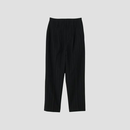 WIDE PINSTRIPE WOOL TROUSERS