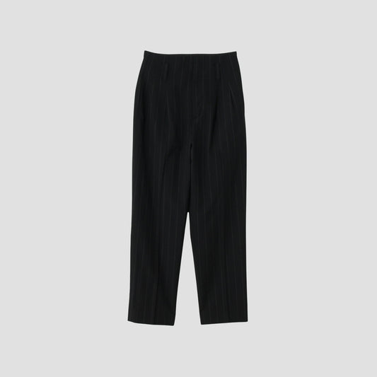 WIDE PINSTRIPE WOOL TROUSERS