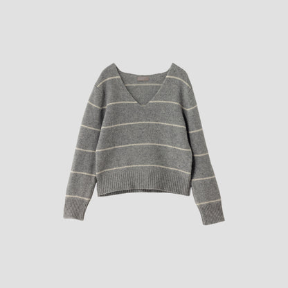 STRIPE WOOL JUMPER KNIT