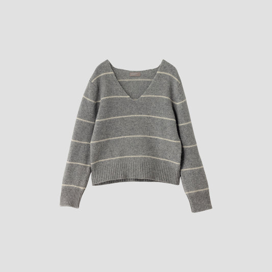 STRIPE WOOL JUMPER KNIT