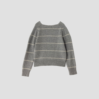 STRIPE WOOL JUMPER KNIT