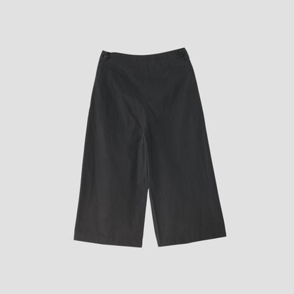 WASHED YARN DYE POPLIN TROUSERS