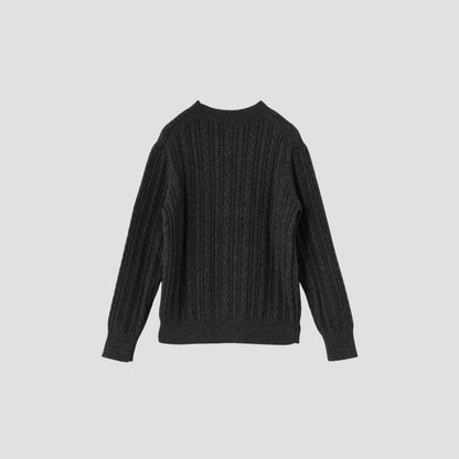 CABLE CREW NECK KNIT