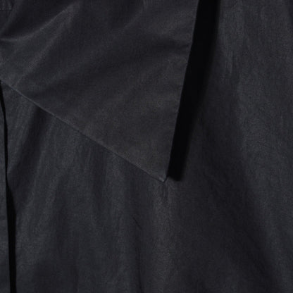 BLACK CHINTZ COTTON SHIRT