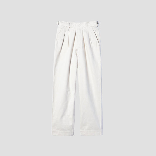 NATURAL DENIM TROUSERS