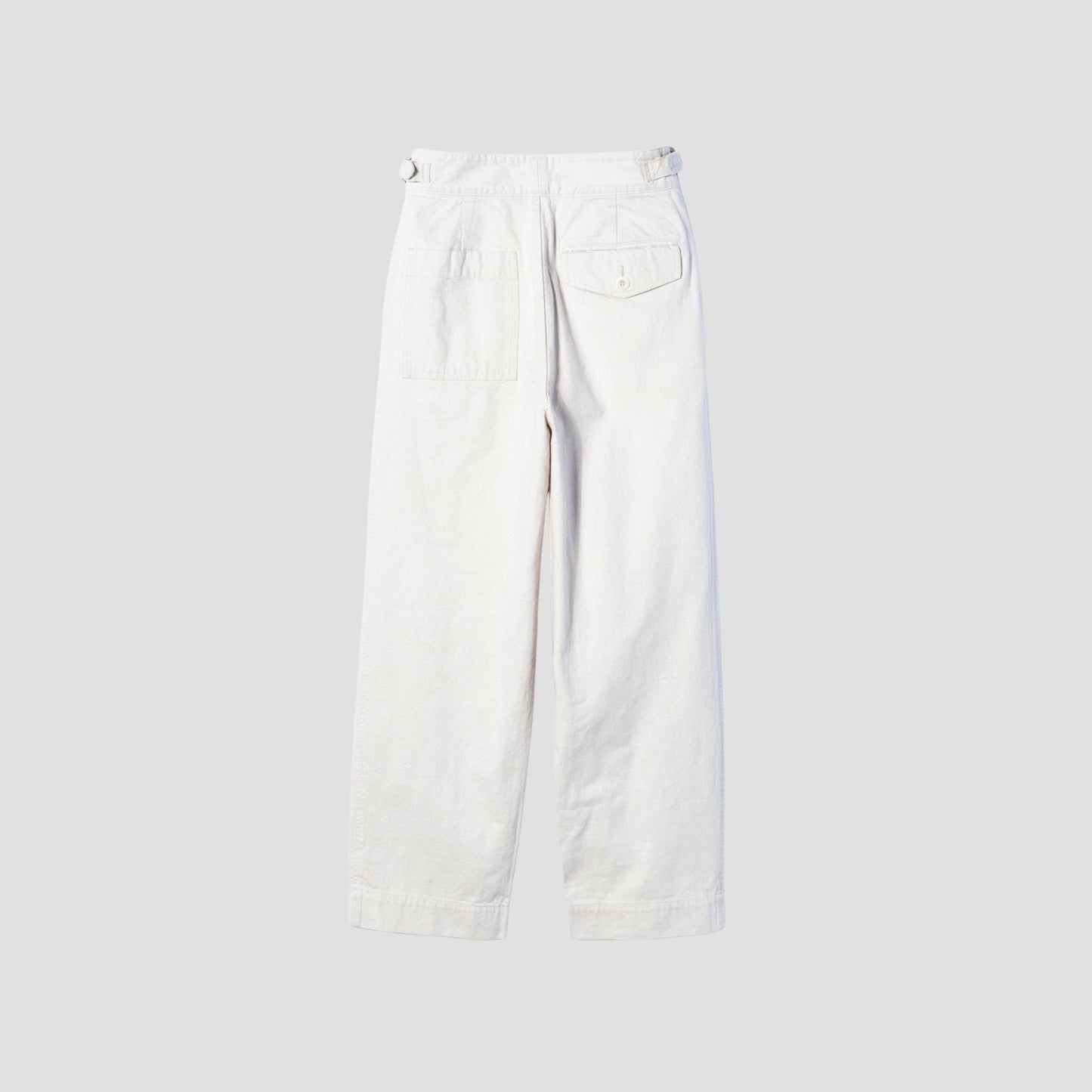 NATURAL DENIM TROUSERS
