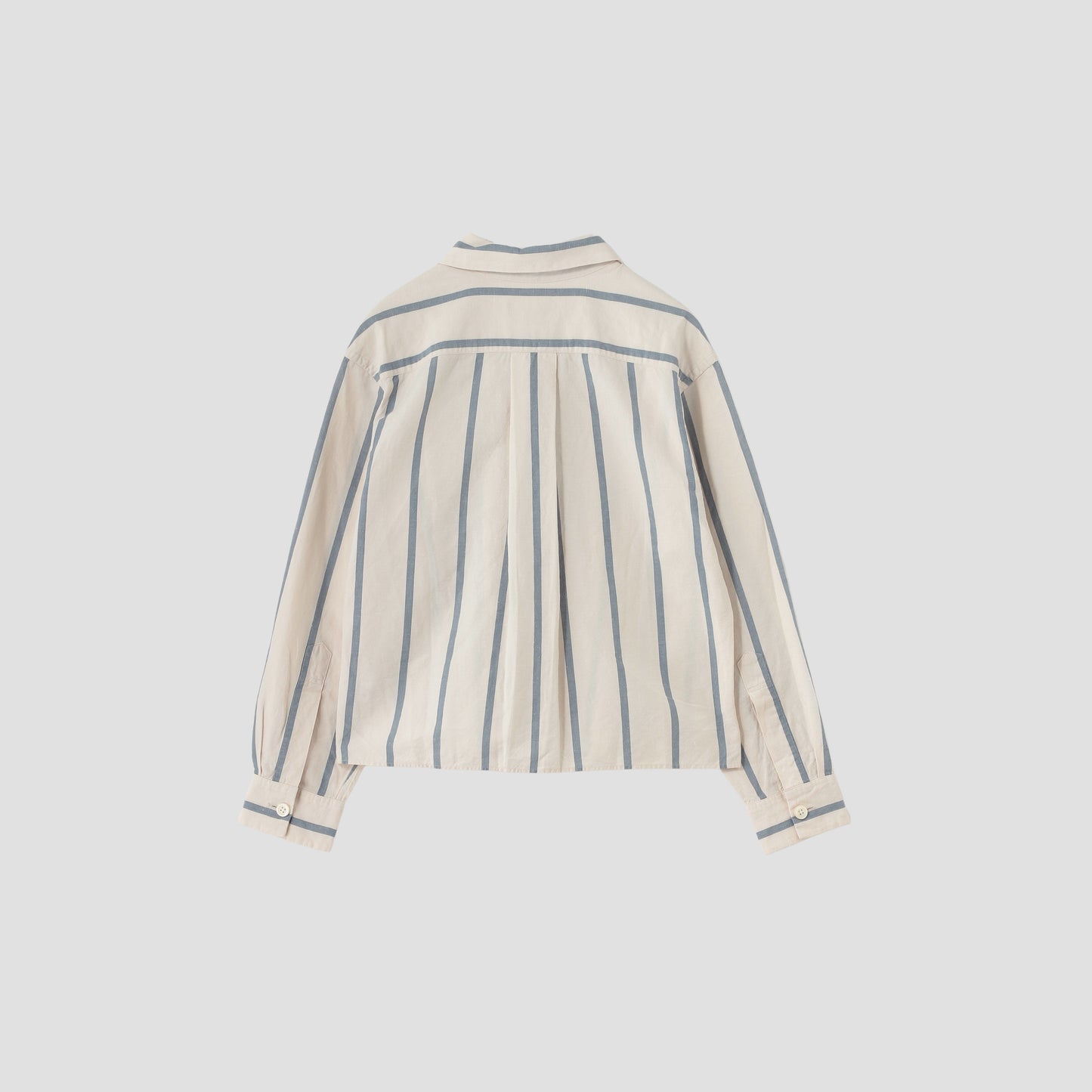 BOLD STRIPE COTTON LINEN SHIRT