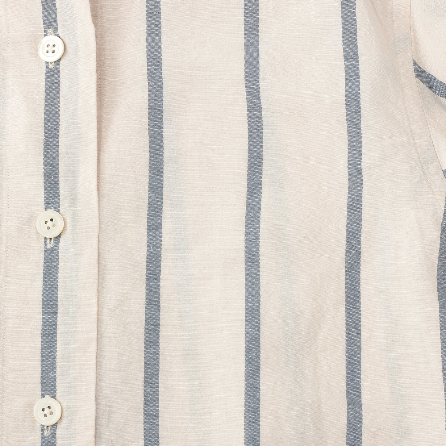 BOLD STRIPE COTTON LINEN SHIRT