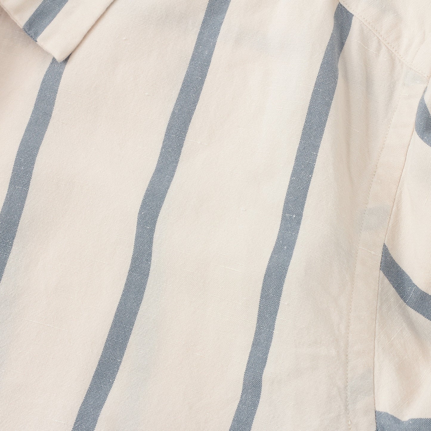 BOLD STRIPE COTTON LINEN SHIRT