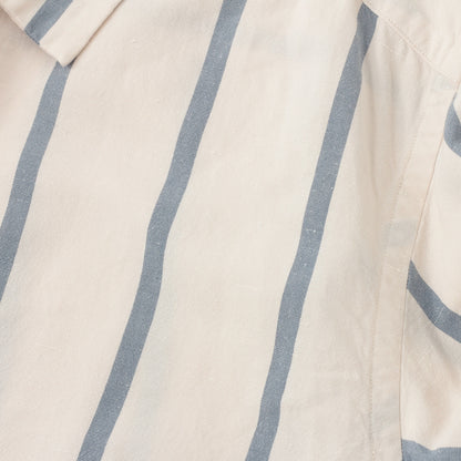 BOLD STRIPE COTTON LINEN SHIRT