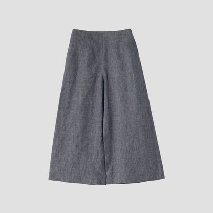 LINEN CHAMBRAY TROUSERS