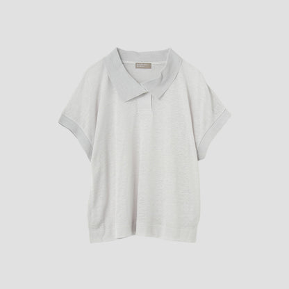 LINEN JERSEY POLO