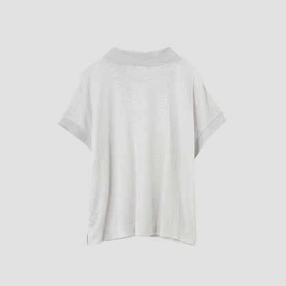 LINEN JERSEY POLO