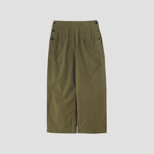 DENSE COTTON POPLIN TROUSERS