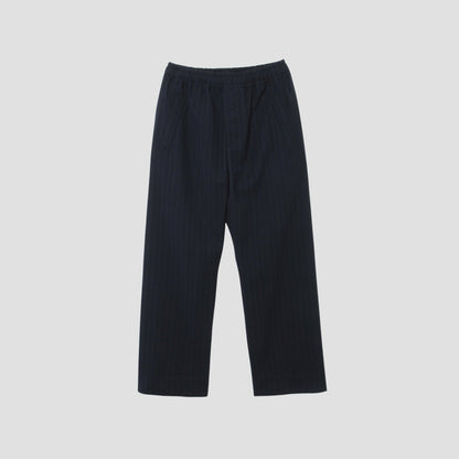 WOOL PINSTRIPE TROUSERS