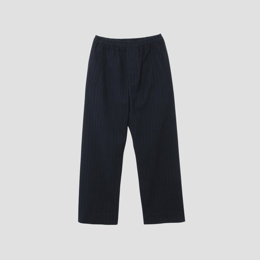 WOOL PINSTRIPE TROUSERS