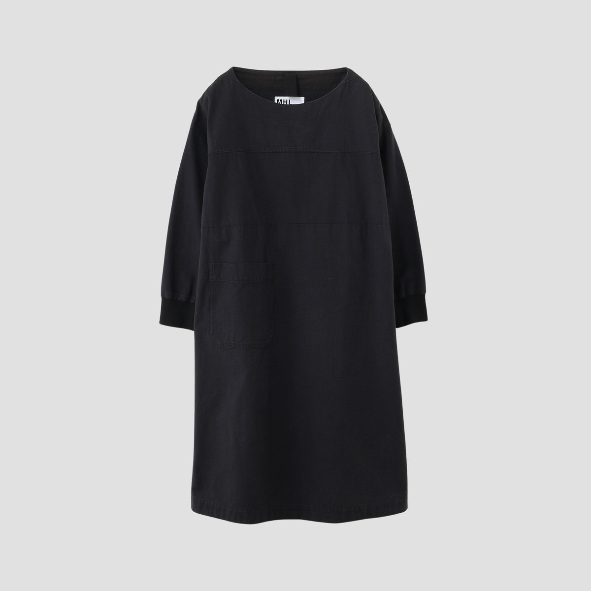 FADED COTTON TWILL DRESS