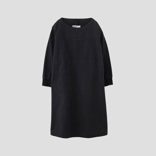FADED COTTON TWILL DRESS
