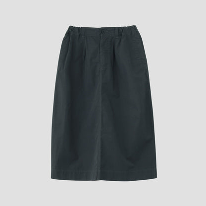 FINE COMPACT POPLIN SKIRT