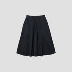 WASHED COTTON SATIN SKIRT