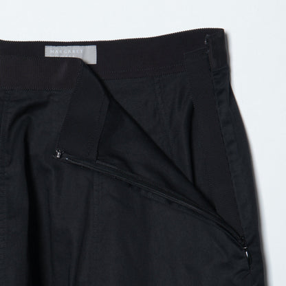 WASHED COTTON SATIN SKIRT