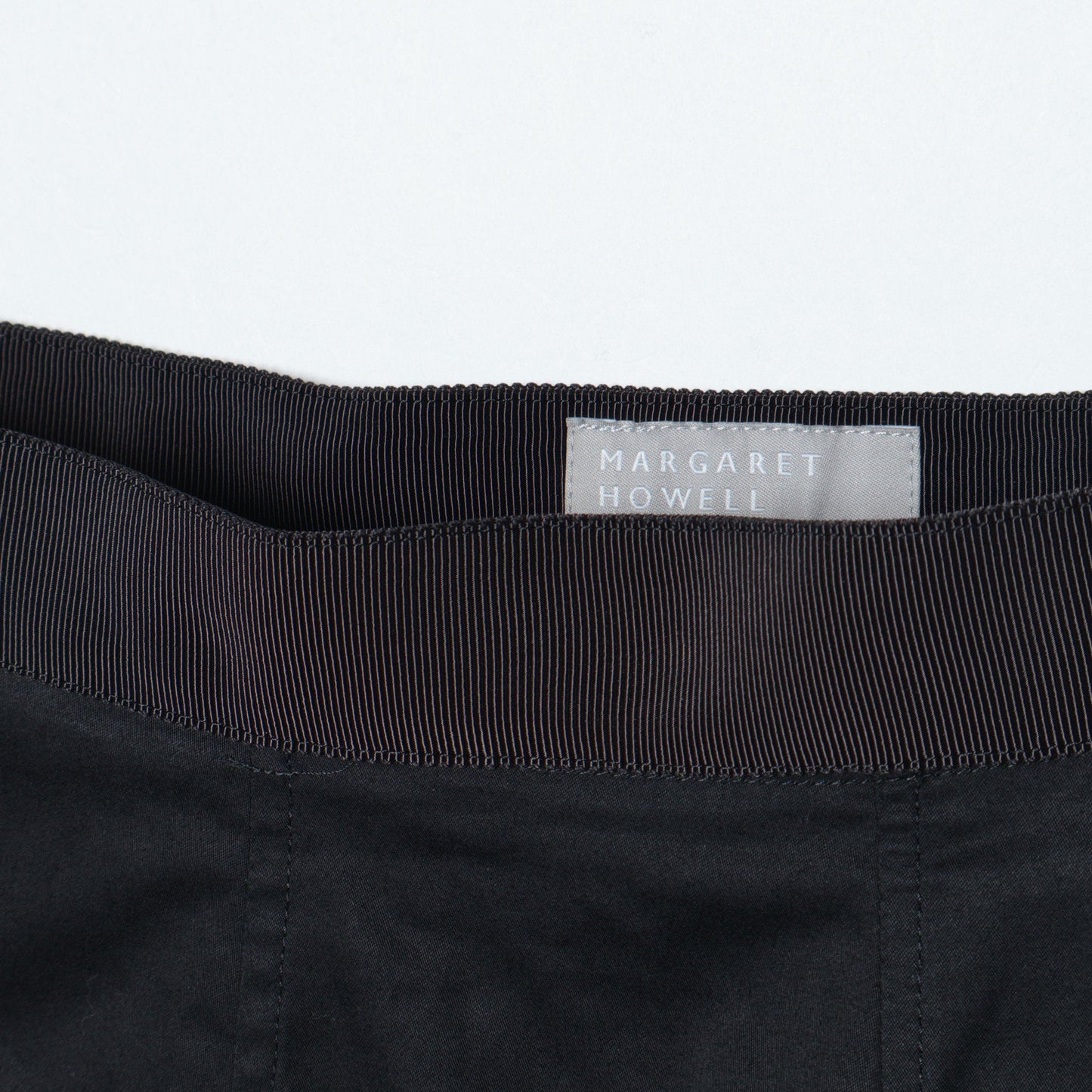 WASHED COTTON SATIN SKIRT