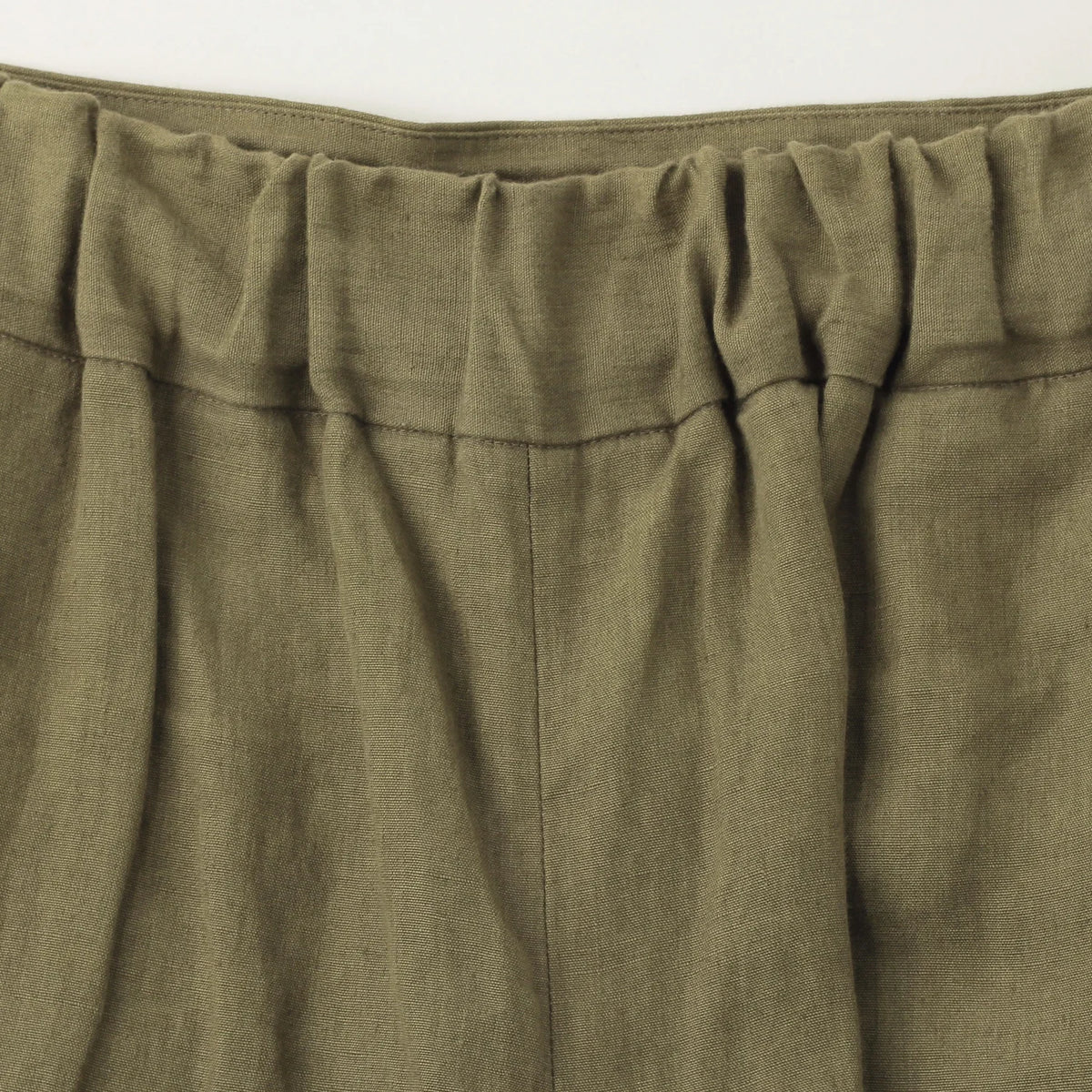 COATED LINEN PLAINWEAVE TROUSERS