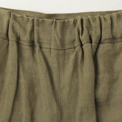 COATED LINEN PLAINWEAVE TROUSERS