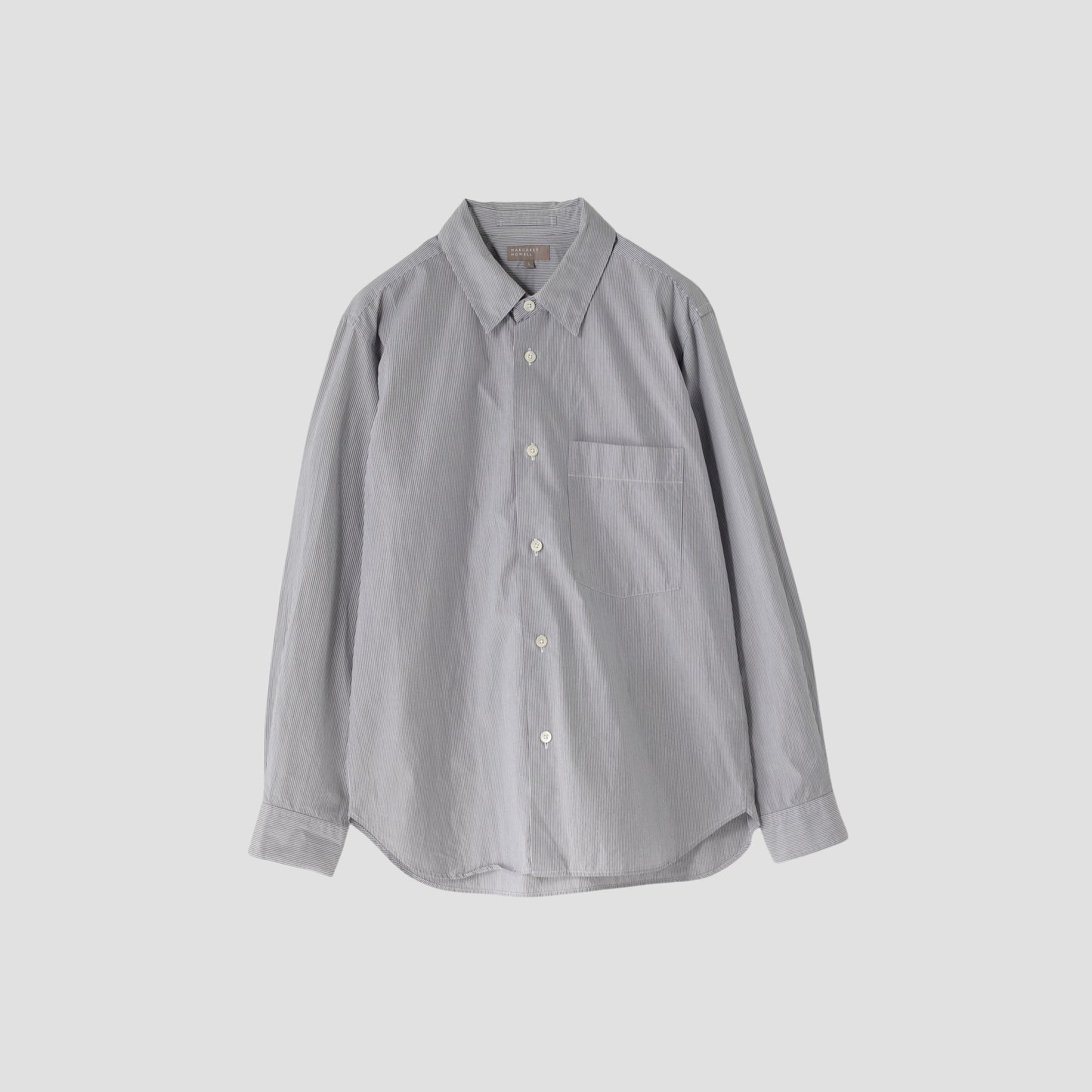 FINE TWIN STRIPE COTTON SHIRT
