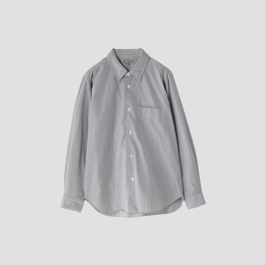FINE TWIN STRIPE COTTON SHIRT
