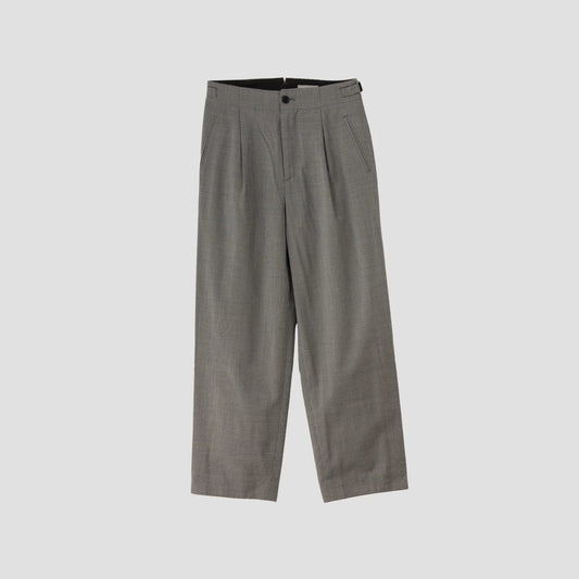 FINE WOOL POPLIN TROUSERS