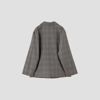 OVERCHECK WOOL JACKET