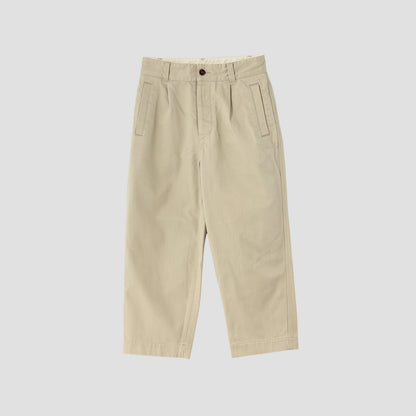 BRUSHED BACK COTTON TWILL TROUSERS
