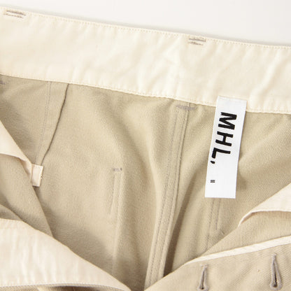 BRUSHED BACK COTTON TWILL TROUSERS