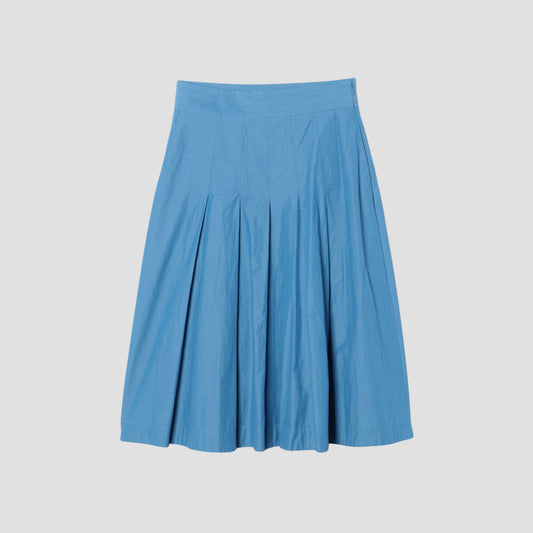 FINE COTTON CHAMBRAY SKIRT