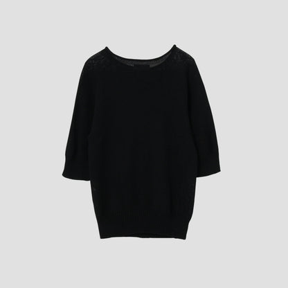 CAST OFF ROLL NECK KNIT
