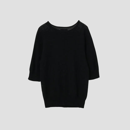 CAST OFF ROLL NECK KNIT