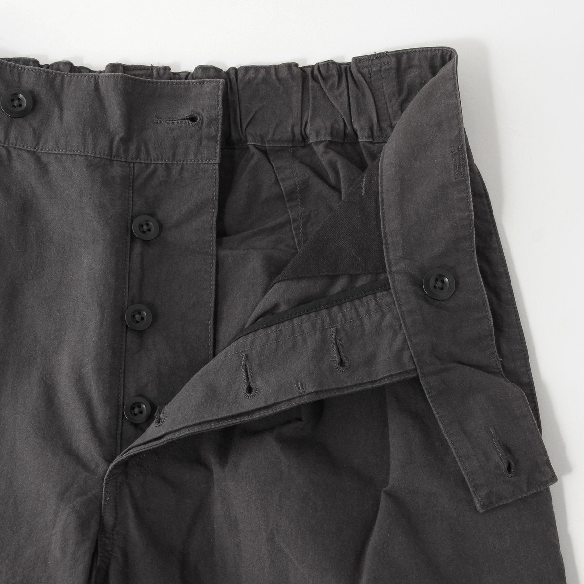 COTTON PLAIN WEAVE TROUSERS