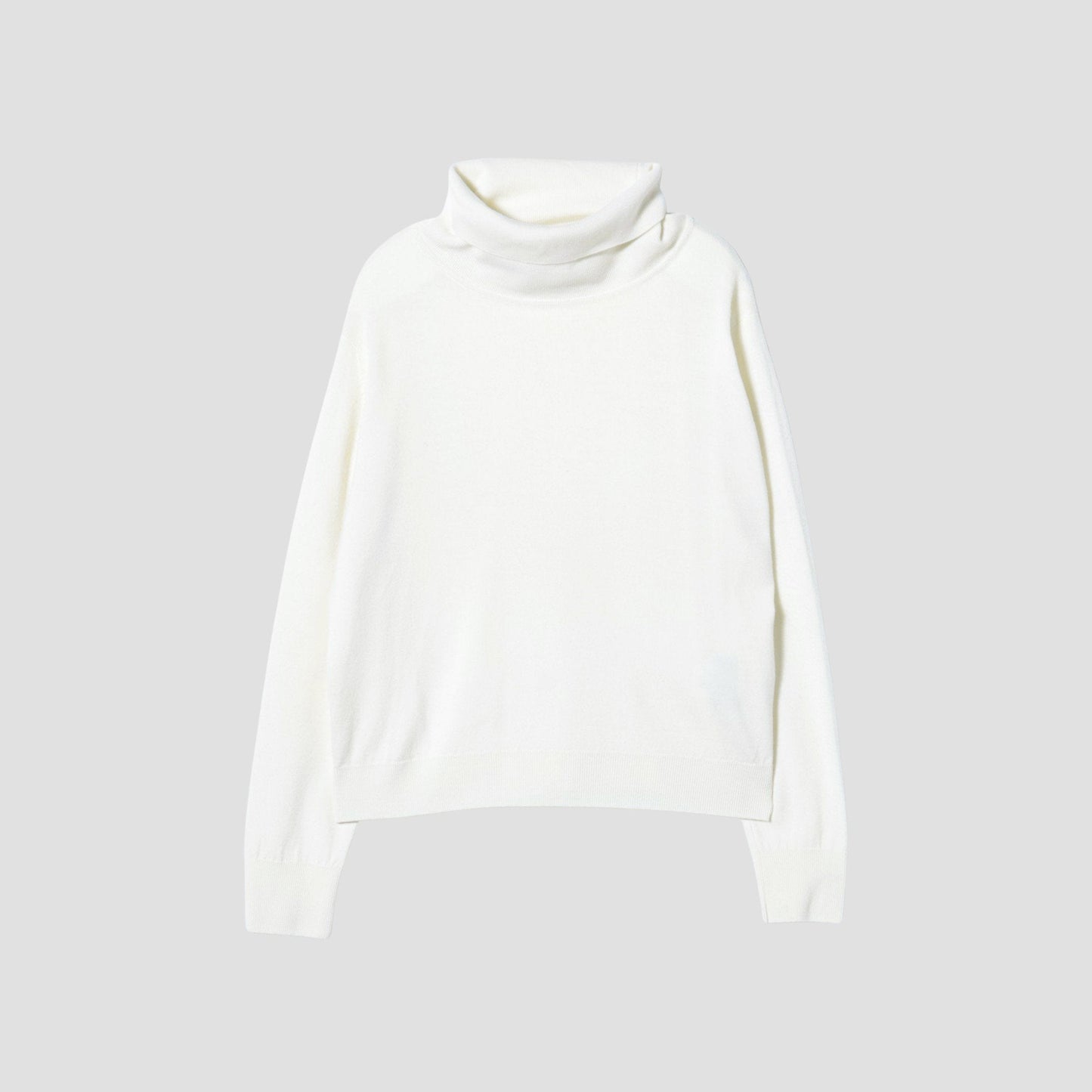 FINE WOOL TURTLE NECK KNIT