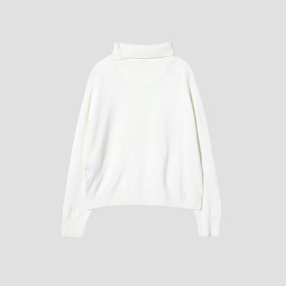 FINE WOOL TURTLE NECK KNIT