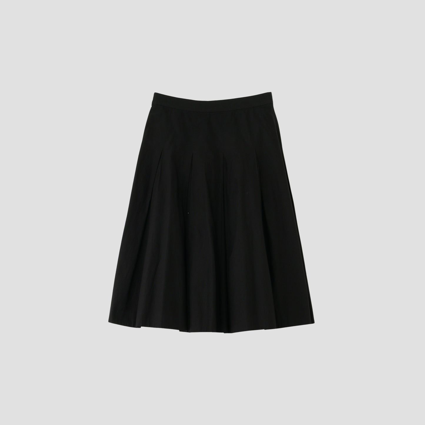 SILK COTTON POPLIN SKIRT