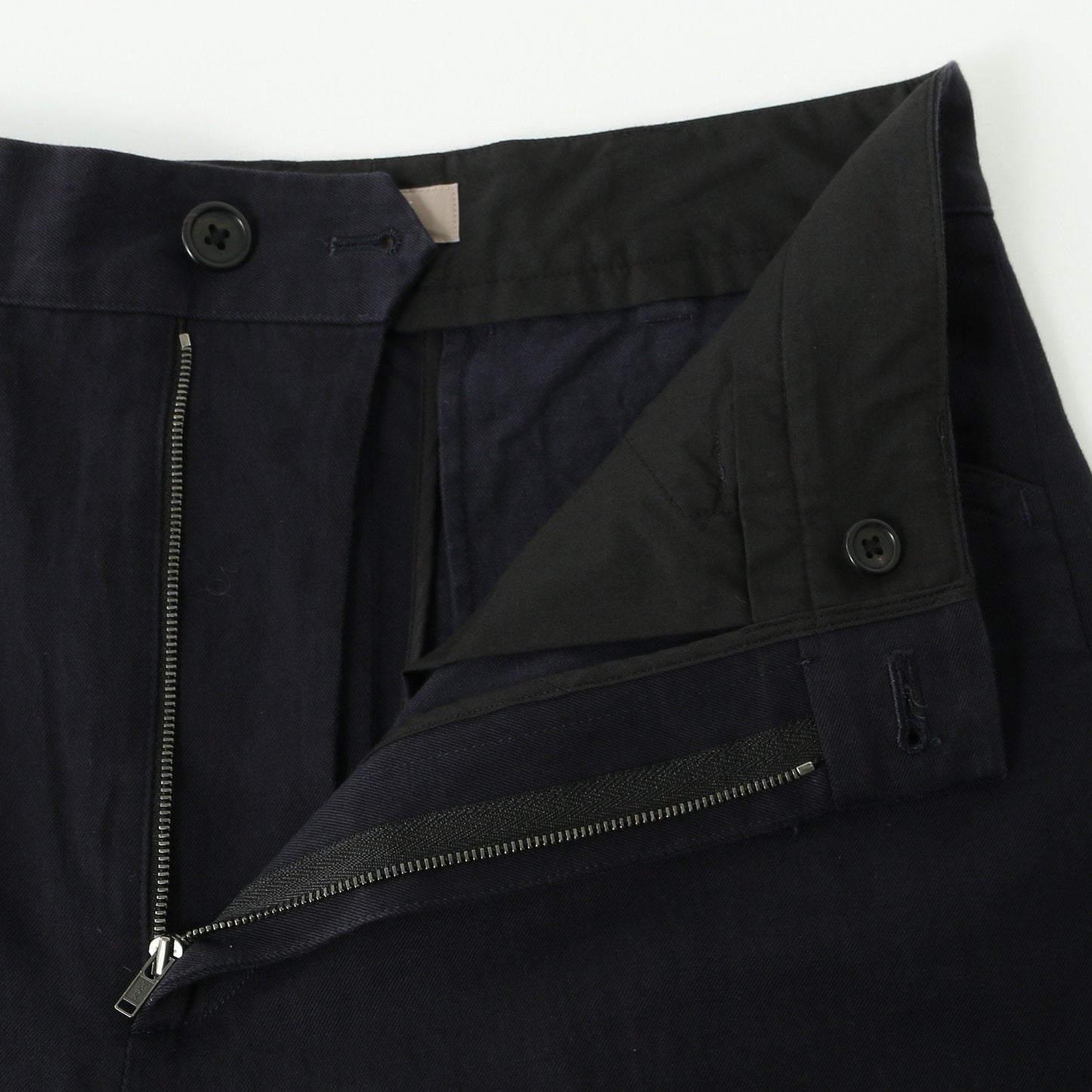 COTTON LINEN TWILL TROUSERS