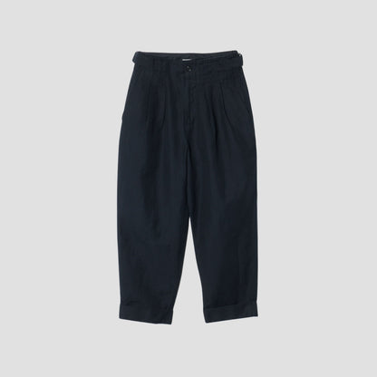 LINEN WOOL TWILL TROUSERS