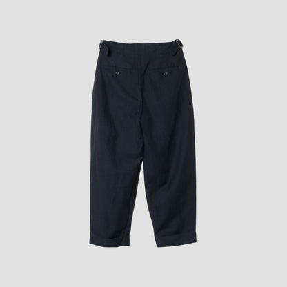 LINEN WOOL TWILL TROUSERS