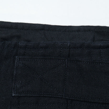 LINEN WOOL TWILL TROUSERS