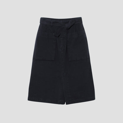 FADED COTTON TWILL SKIRT