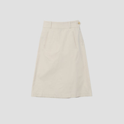 COTTON GABARDINE SKIRT