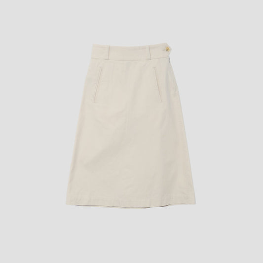COTTON GABARDINE SKIRT