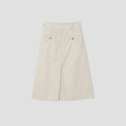 COTTON GABARDINE SKIRT