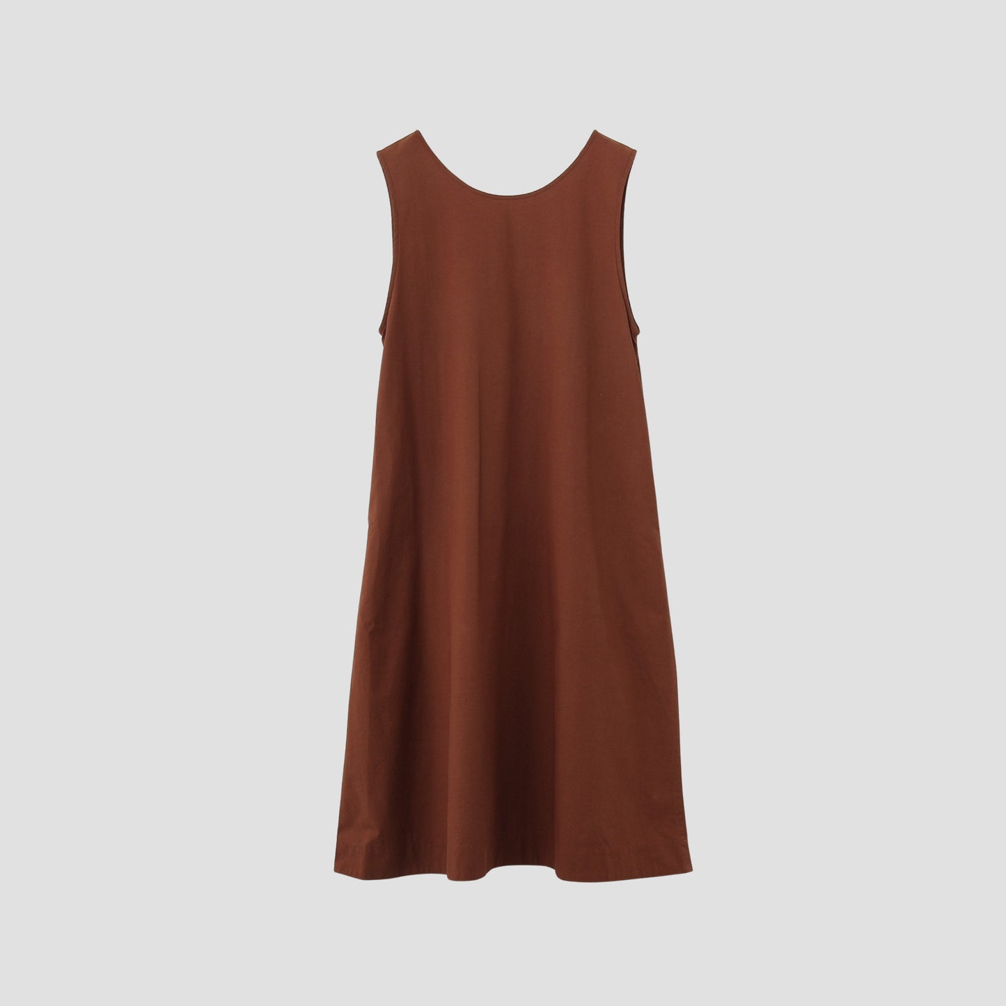 PLAIN COTTON SILK DRESS